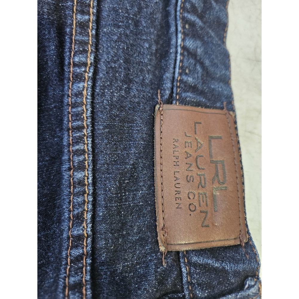 Lauren Jeans Co. Ralph Lauren Dark Wash Flare Jeans Size 12 - Picture 4 of 8